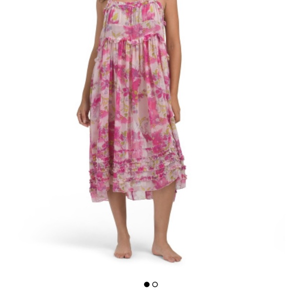 Free People Other - Free People Pink Floral Chemise